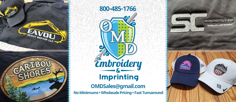 Custom Embroidery, OMD Embroidered Apparel, Corporate Logo Michigan Company