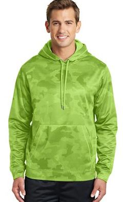 lime green camo hoodie