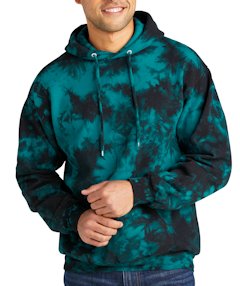 Custom embroidered Port & Company ® Crystal Tie-Dye Pullover Hoodie PC144 