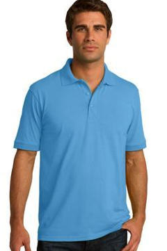 custom embroidered Port & Company ® Tall 5.5-Ounce Jersey Knit Polo. KP55T 