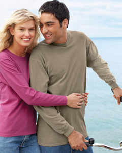custom embroidered C6014 Comfort Colors 6.1 oz. Ringspun Garment-Dyed Long-Sleeve T-Shirt